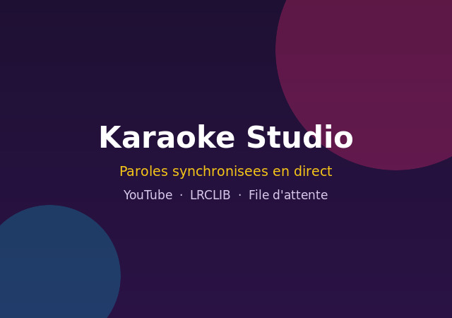 Karaoké Studio — paroles synchronisées